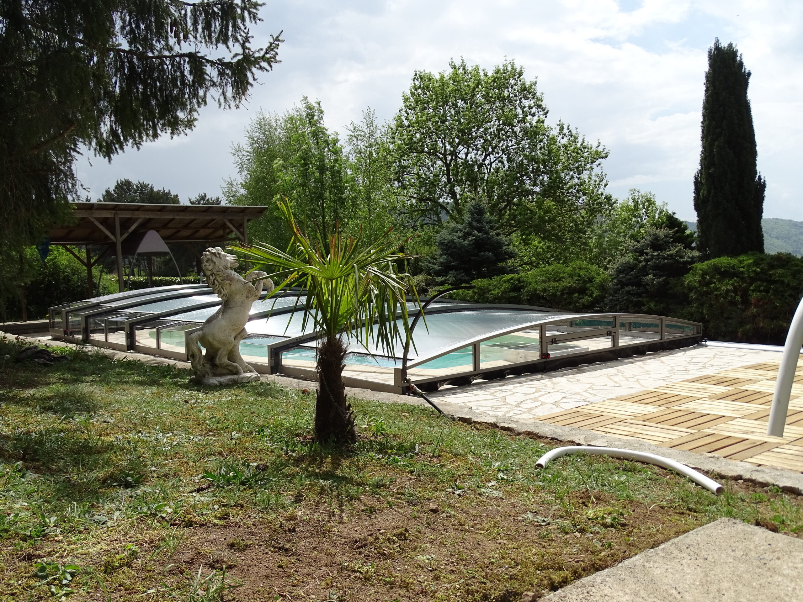 abri piscine télescopique STAR sur-mesure en aluminium