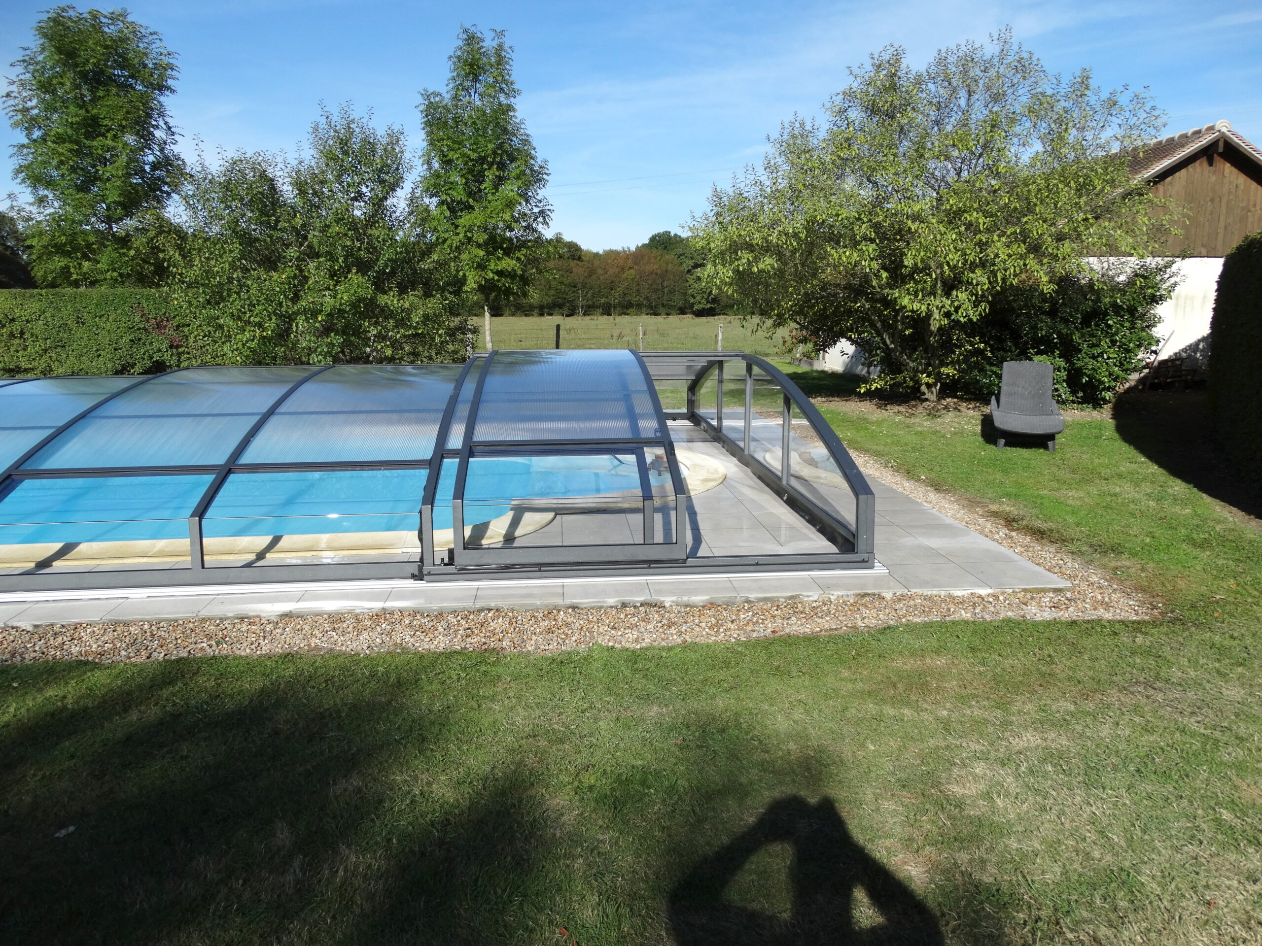 modèles d'abris piscine télescopiques STAR 140