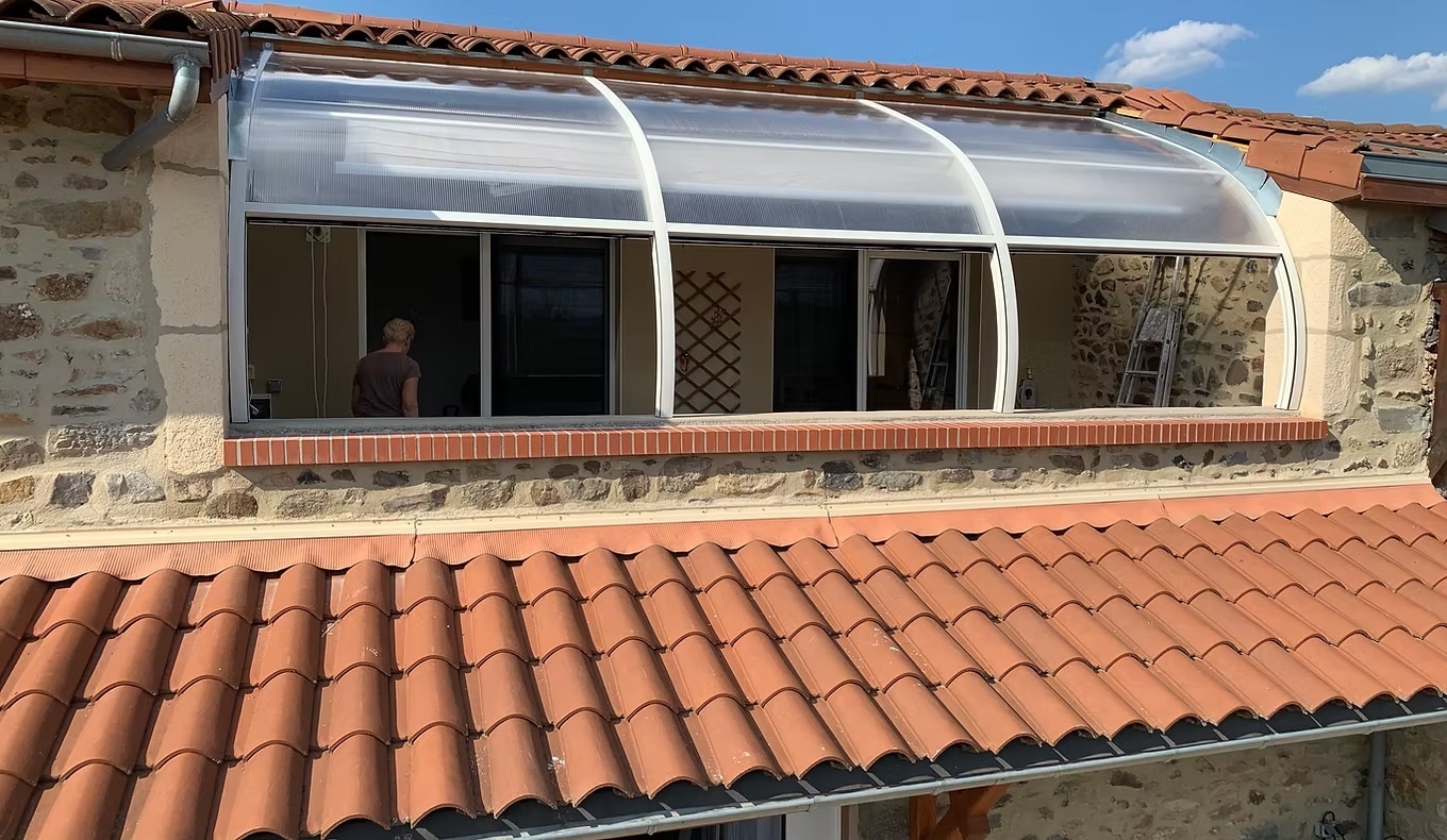 abri terrasse adossé classique PAC'ABRIS adossé à la maison