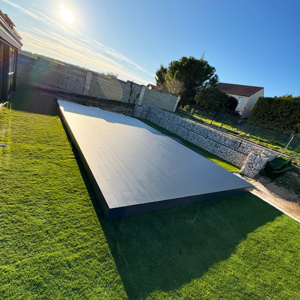 ABRIS DE PICINE 5 Terrasse mobile rigide pour piscine PAC'ABRIS, design et protection