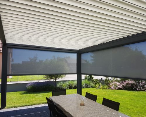 CHOISIR TERRASSE 1 options pour abri terrasse aluminium motorisé avec LED