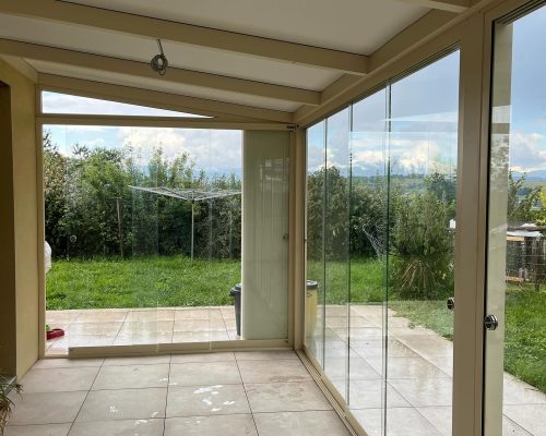 CHOISIR TERRASSE 4 abri terrasse aluminium avec vitres coulissantes effet véranda